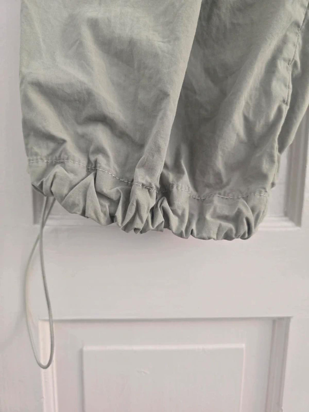 Whistles Pippa Parachute Sage Green Trousers, 14, Current Stock, 90s festival
