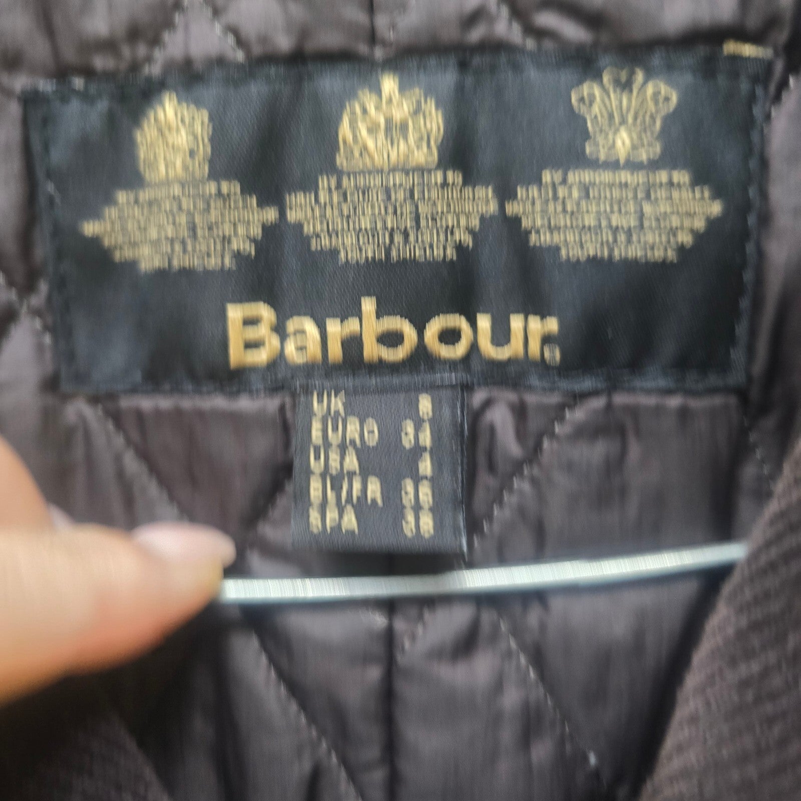 Barbour International Waxed Cotton Belted Trench Jacket Brown Size 8