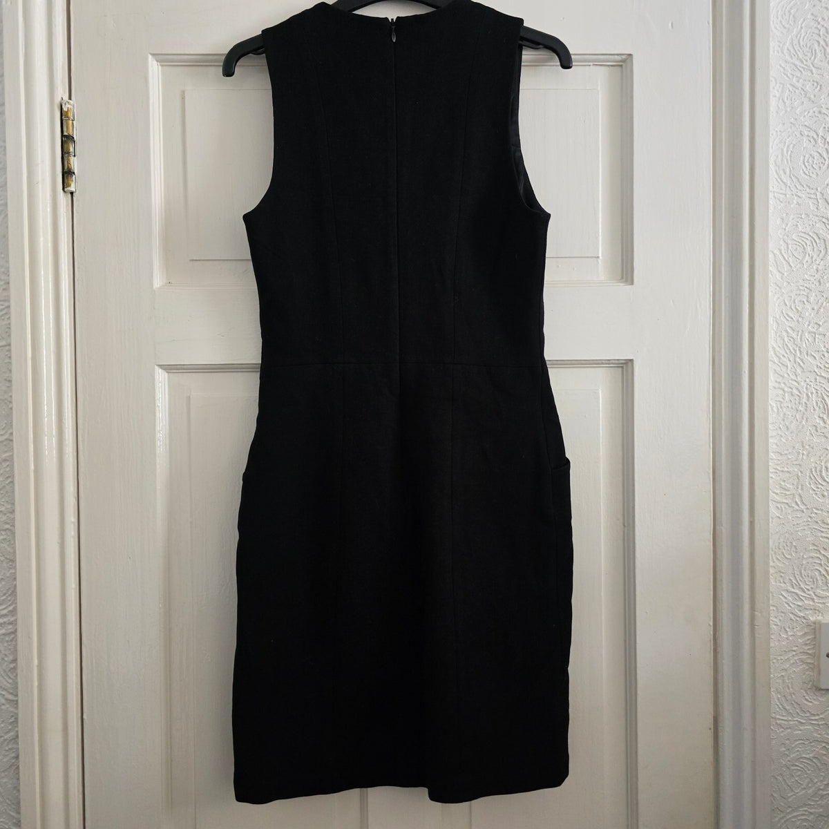 Joseph Black Sleeveless Tailored Dress Size 40/UK 12, designer, vintage