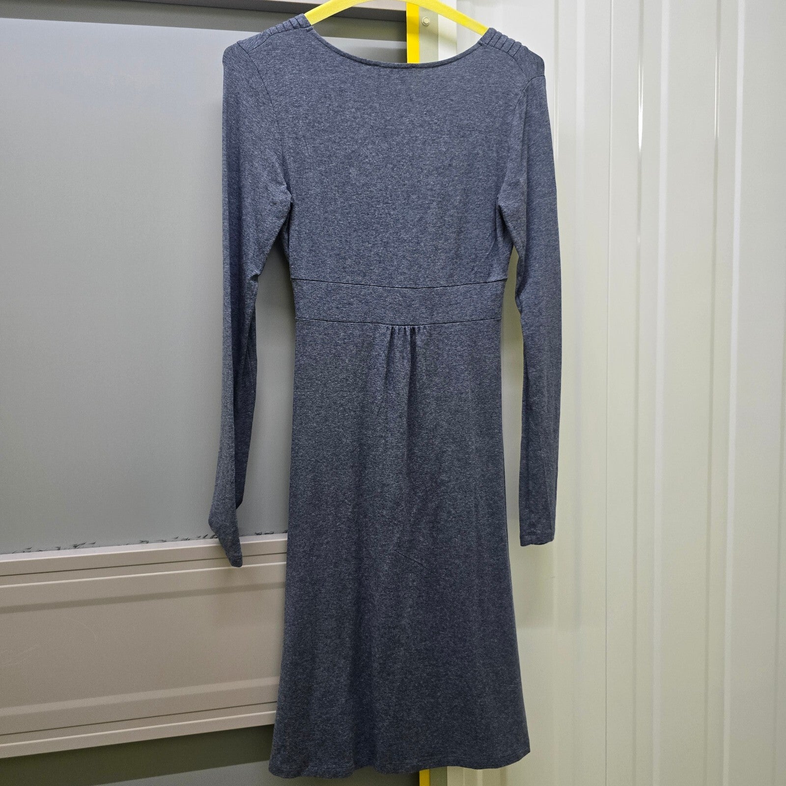 The White Company Blue Viscose Blend Long Sleeve Dress Small, Viscose