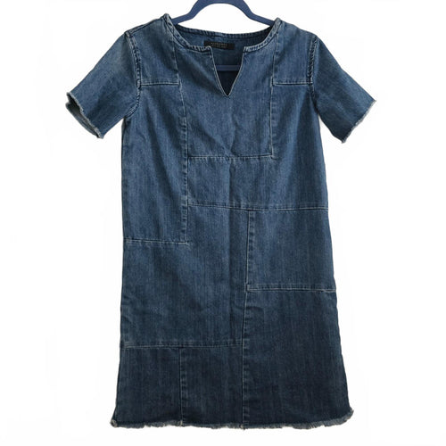 AllSaints Denim Dress UK 4, style Ann, summer, festival, sold out, blogger