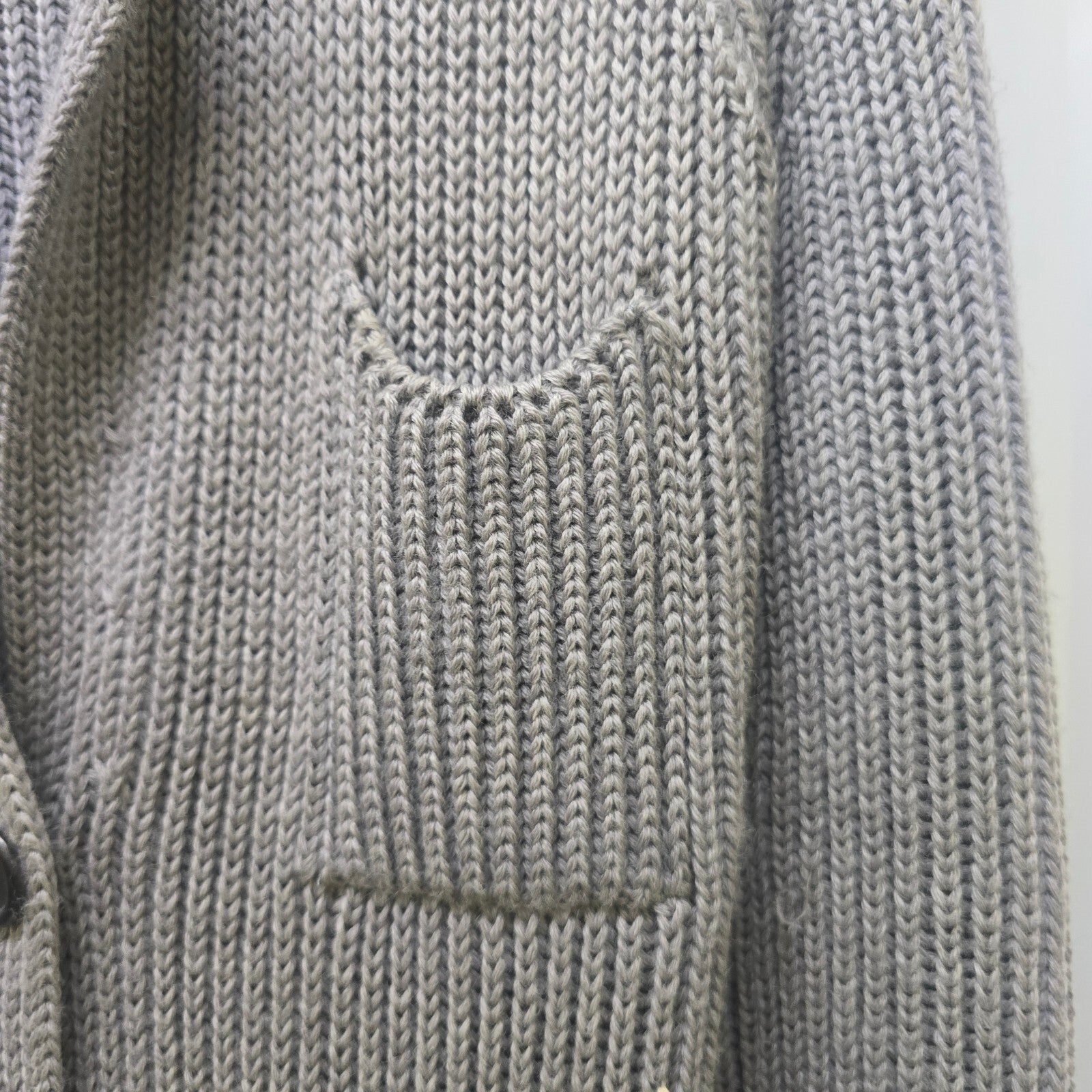 Joseph Grey Wool Knit Longline Cardigan Designer Luxury Premium Layering Size S