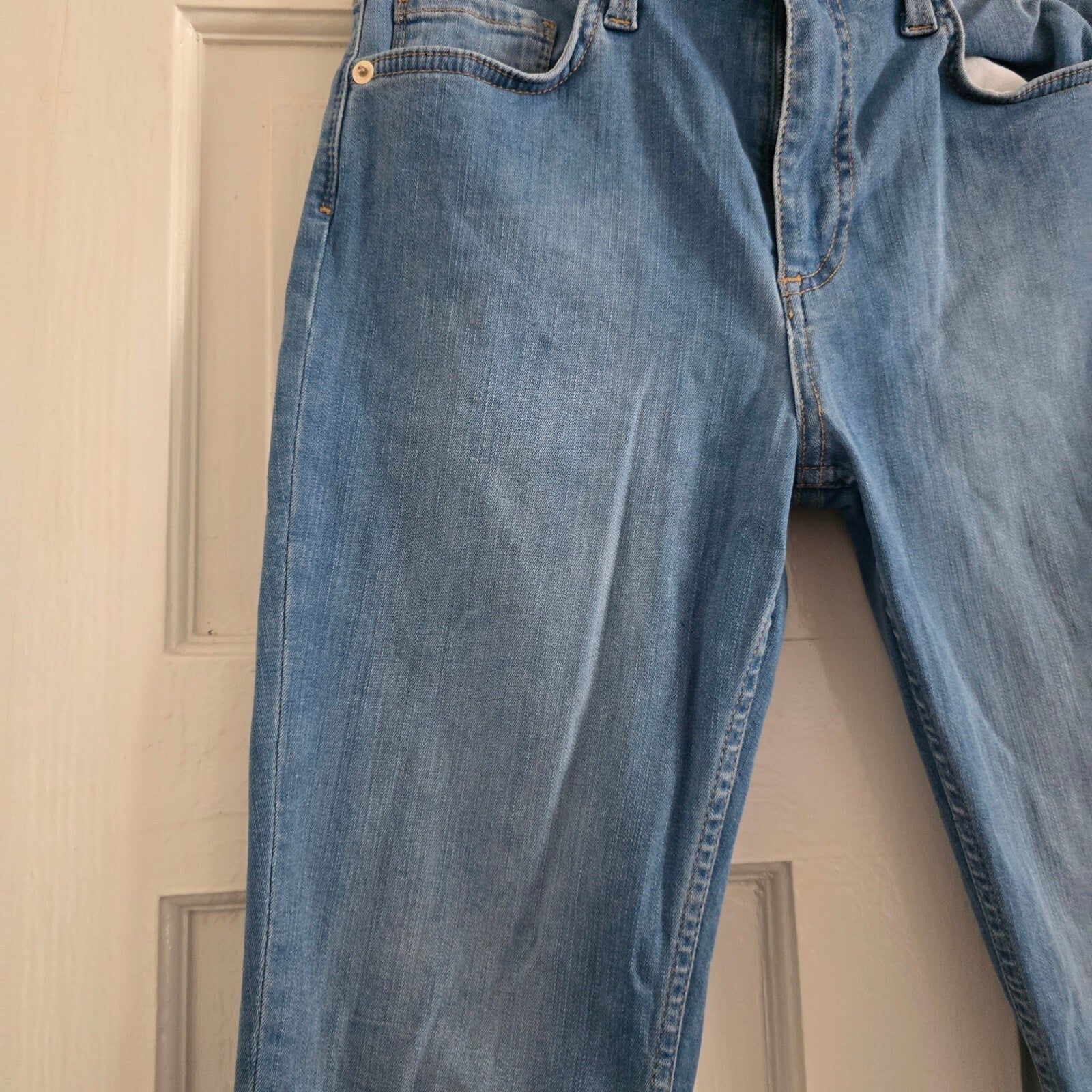 French Connection Light Blue High Waisted Skinny Jeans UK Size 10 / US Size 6