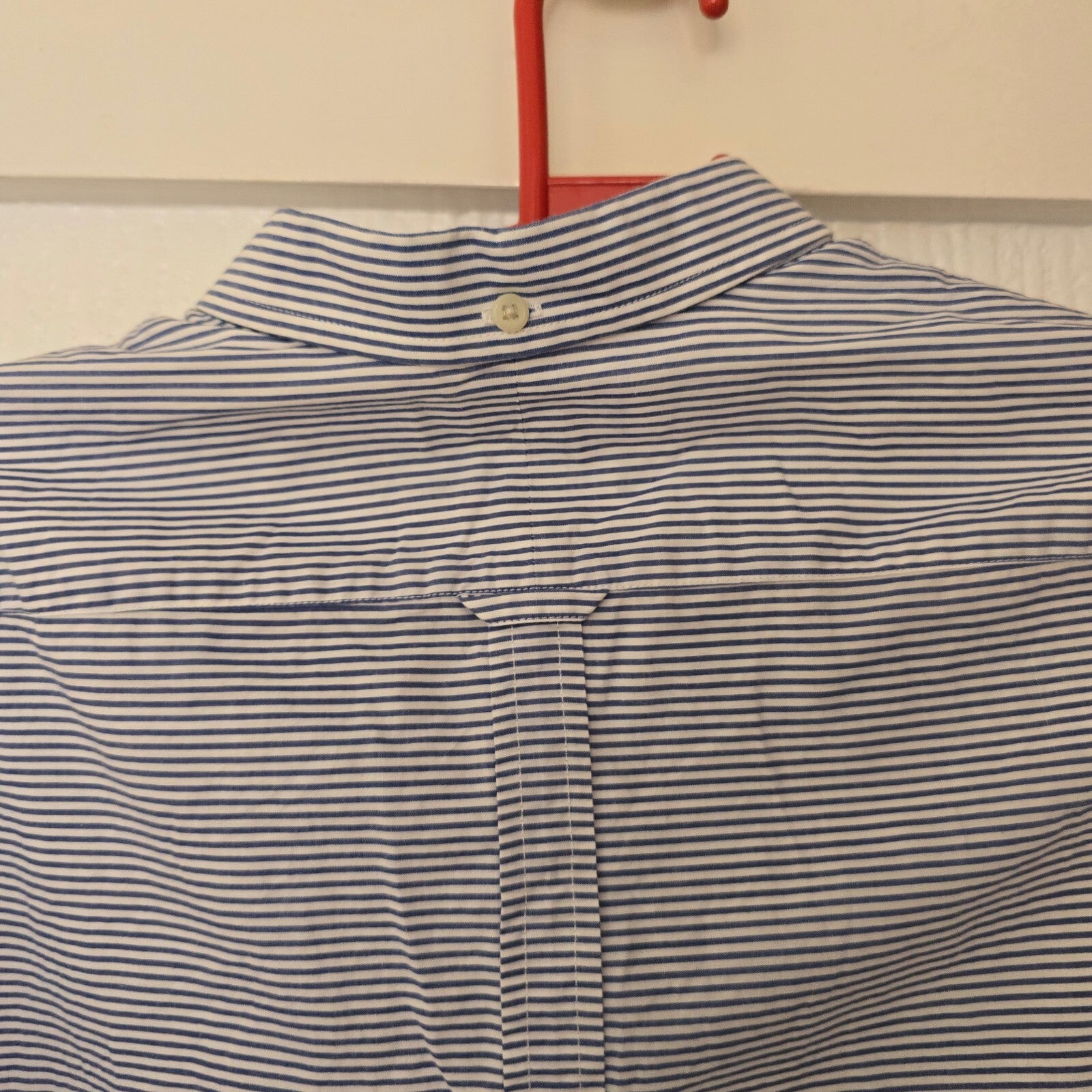 Fred Perry Men's Button-Down Shirt with Blue Stripes White Sleeves, Slim Fit, M