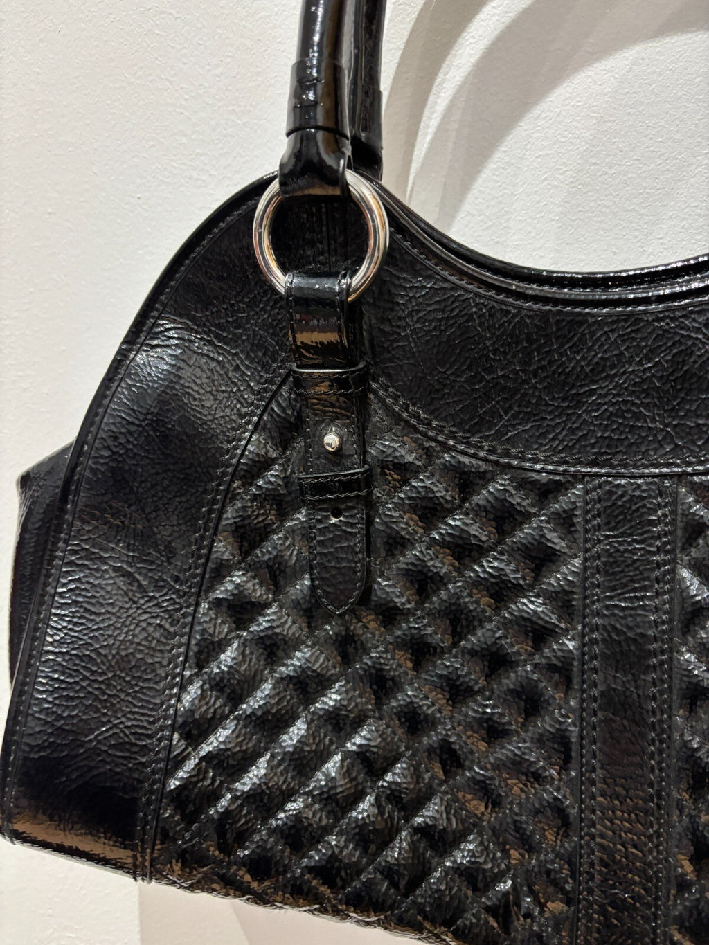 Hobo Black Quilted Leather Handbag