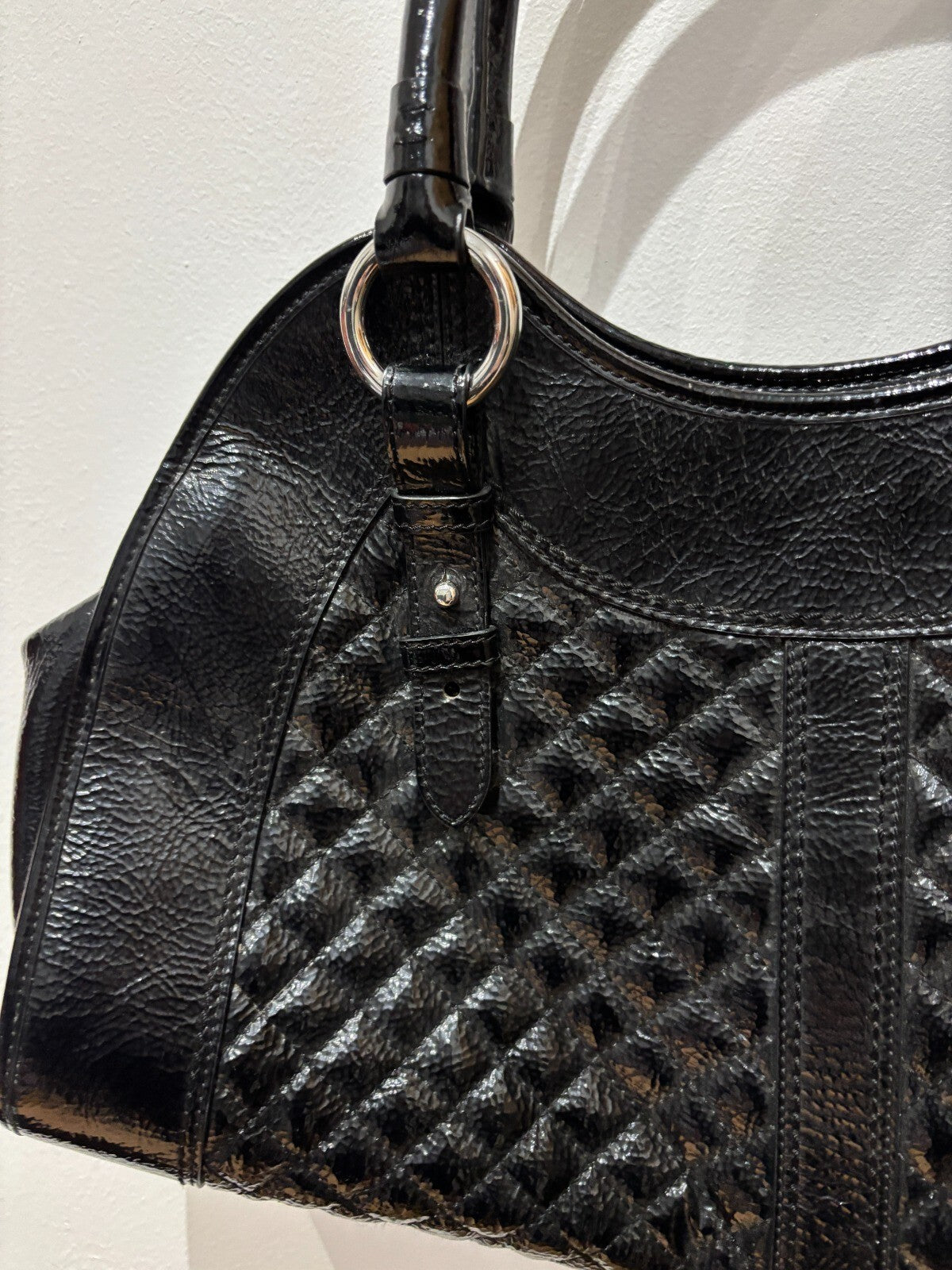 Hobo Black Quilted Leather Handbag