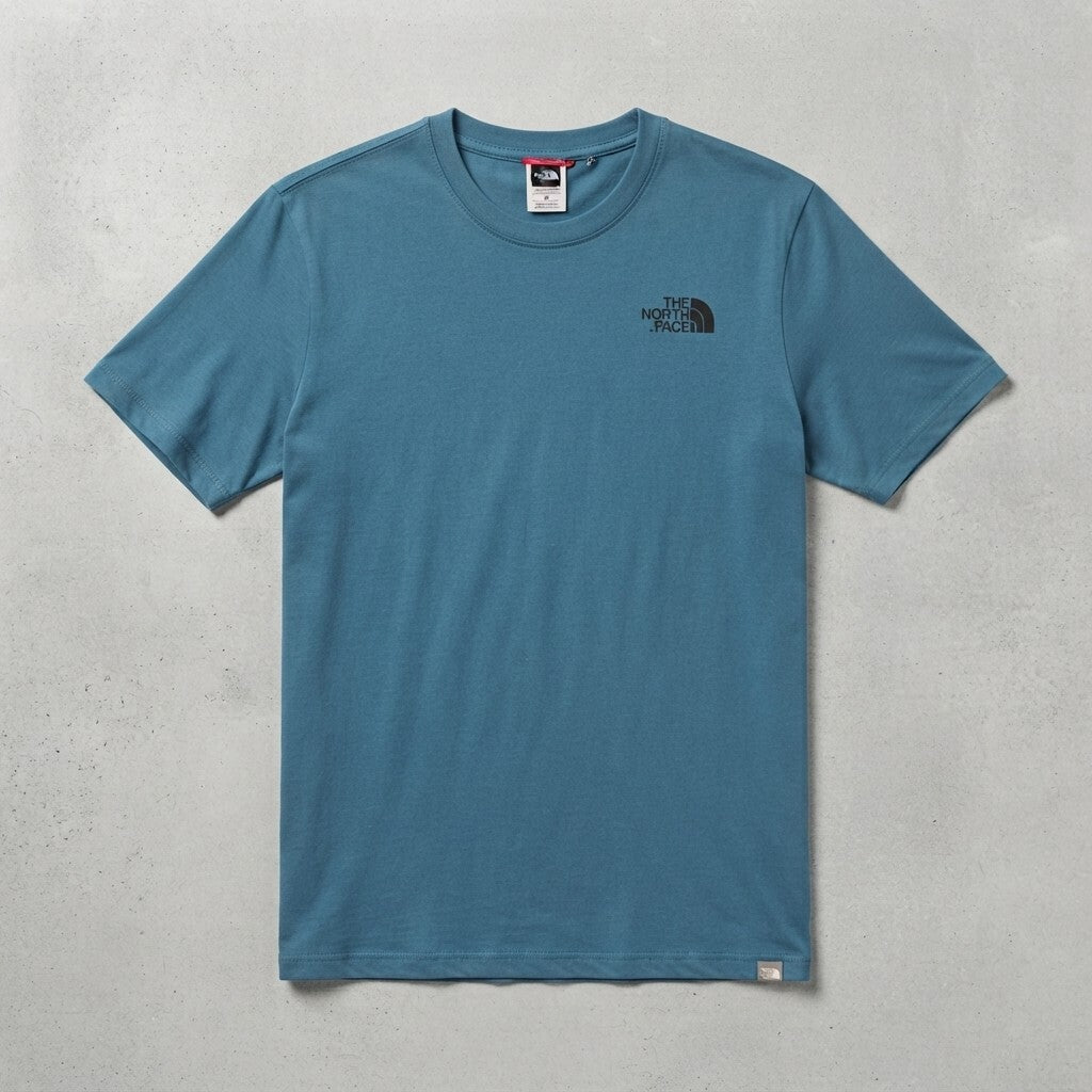 The North Face Men's Blue Graphic Crew Neck T-Shirt, Medium, Premium