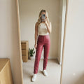 Zara Red Burgundy Faux Leather Leggings Trousers Size S Immaculate Blogger Fave