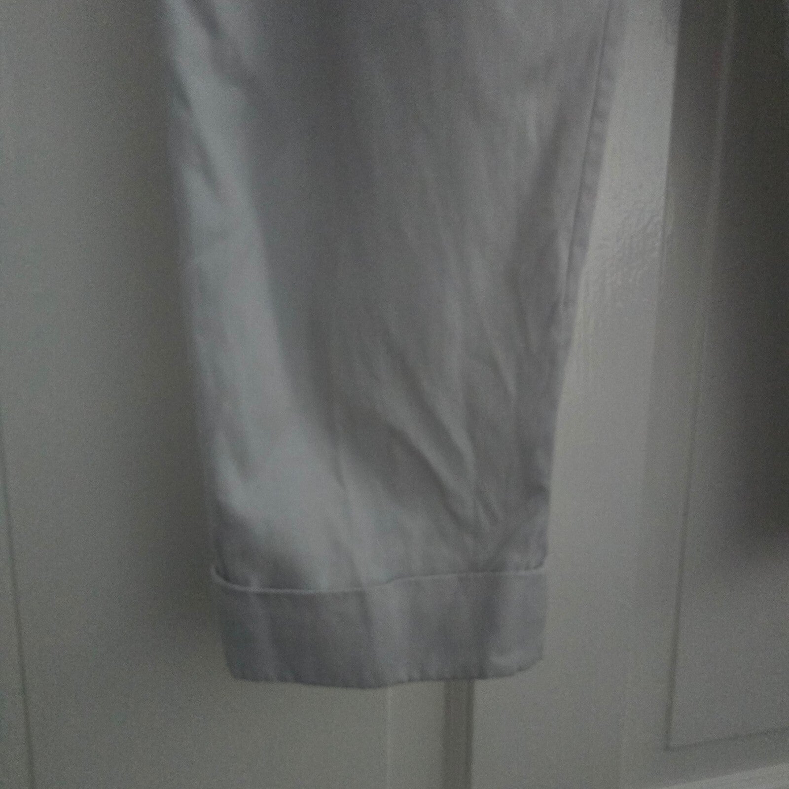COS Light Grey Tapered Trousers with Hook and Zip Closure size 34 (UK8) turn ups
