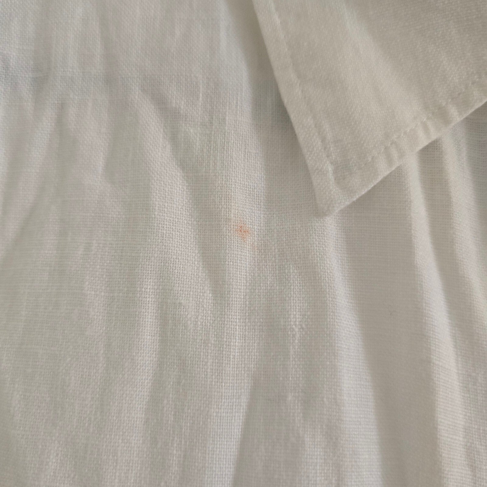 COS White Relaxed Fit Oversized Linen Shirt Dress EUR XS, Midi Length, pockets