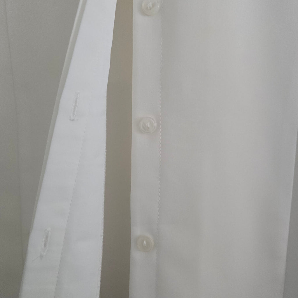 BM Women's White Embroidered Applique Button-Up Blouse Shirt Size 16
