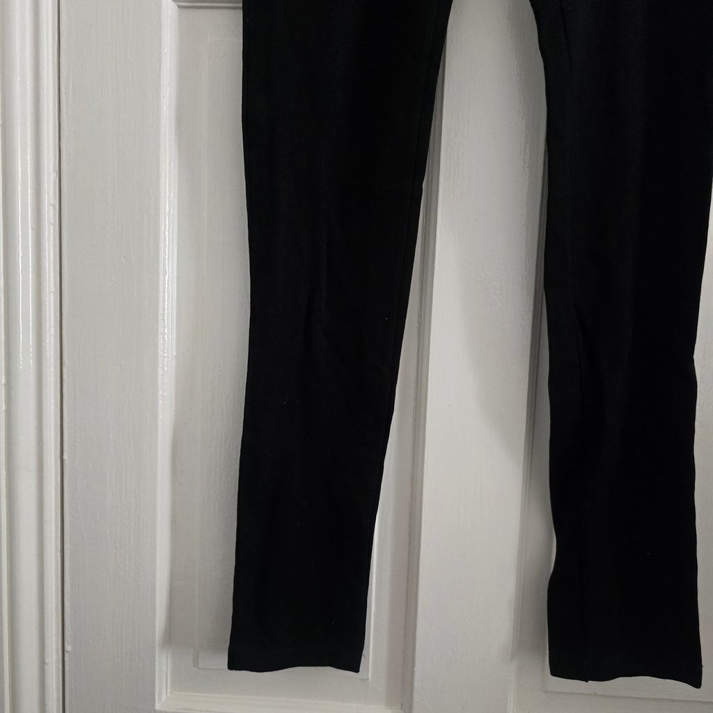 French Connection Black Slim Fit Tailored Smart Leggings Trousers Size 12