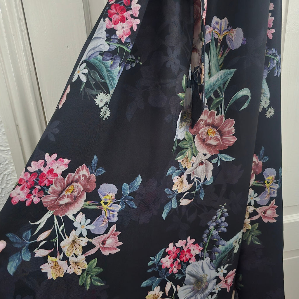 Monsoon Sleeveless Black Floral Maxi Dress with Belt, wedding, summer, glam 8