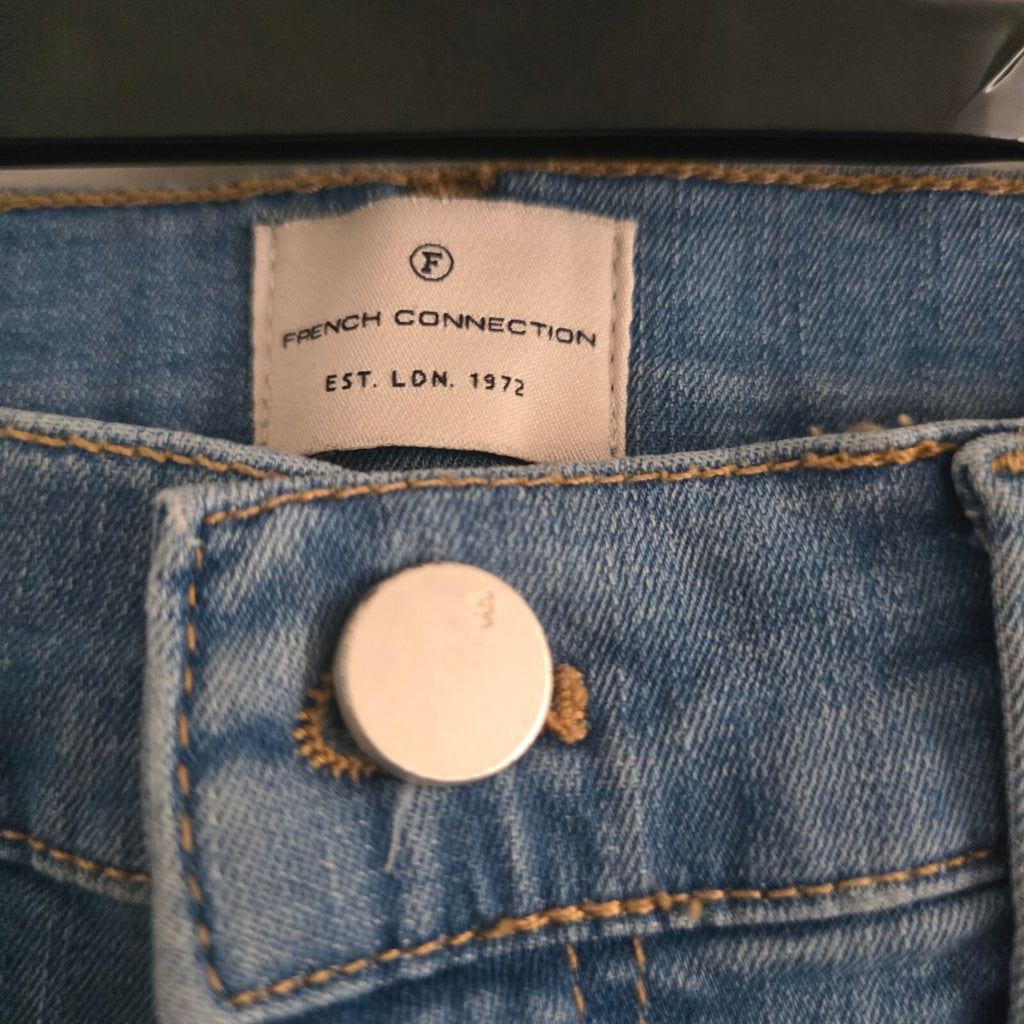 French Connection Light Blue High Waisted Skinny Jeans UK Size 10 / US Size 6