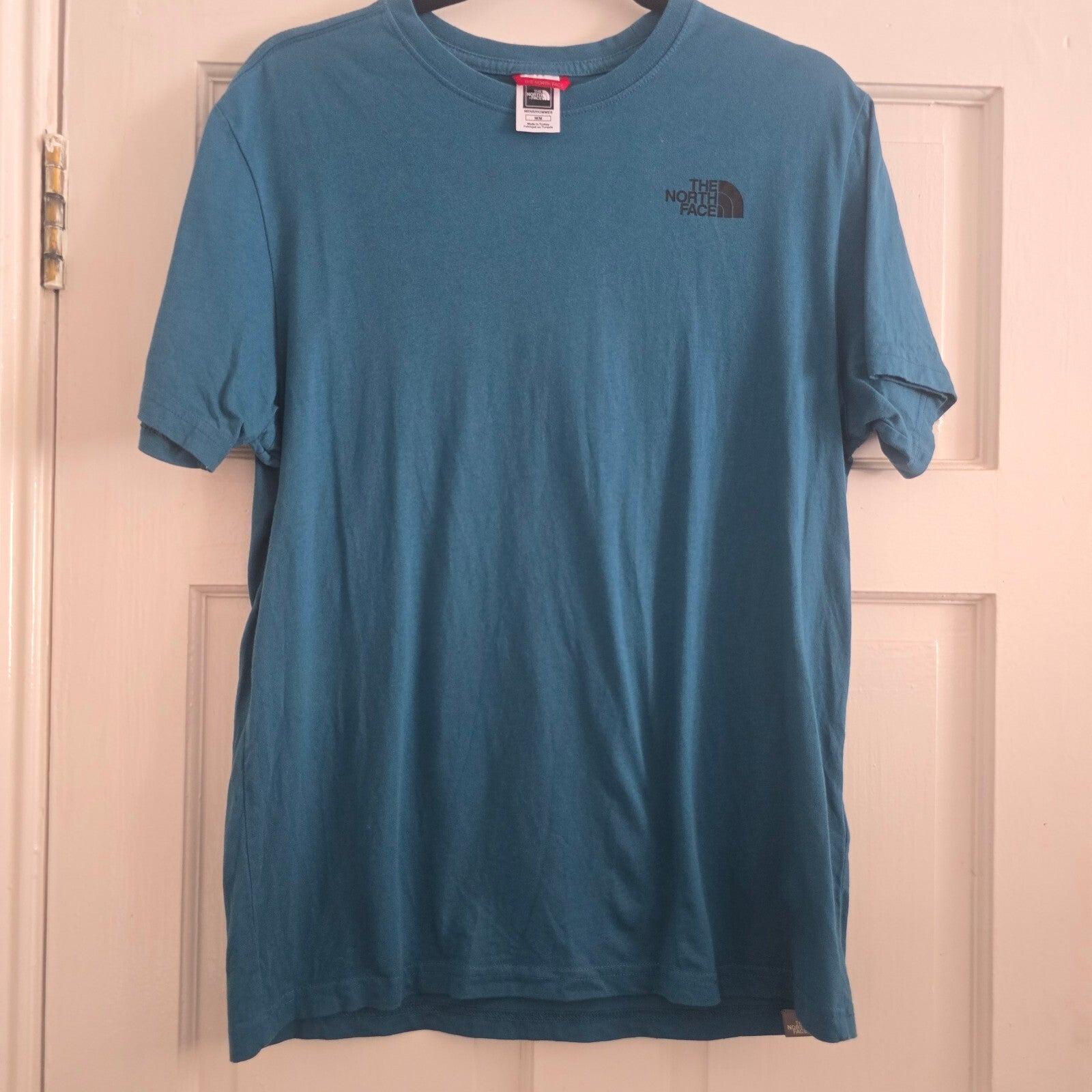 The North Face Men's Blue Graphic Crew Neck T-Shirt, Medium, Premium
