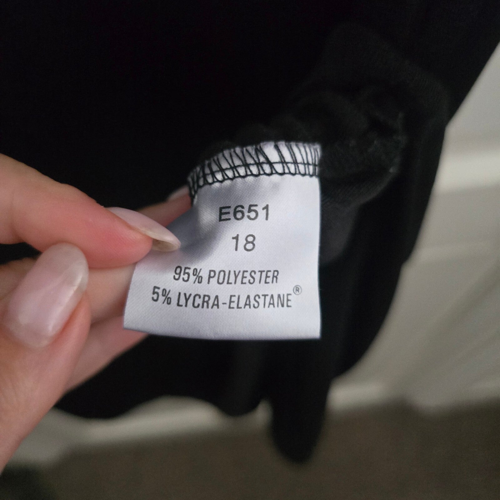 Damart Black Sleeveless Maxi Dress Size 18, small side slits,