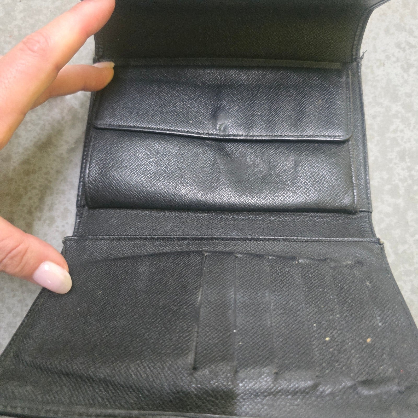 Louis Vuitton Black Epi Leather Long Wallet, Unisex, Designer, Luxury