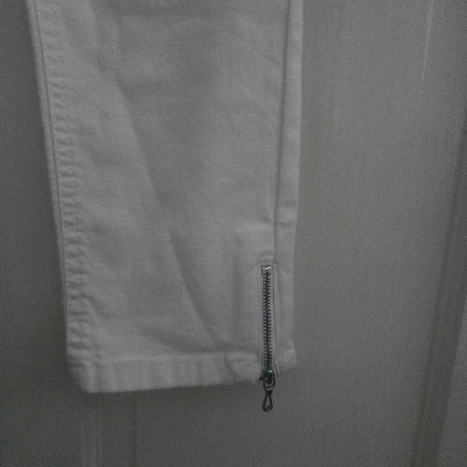 F&F White Skinny Jeans with Zip Detail UK 10, high waisted stretch skinny fit