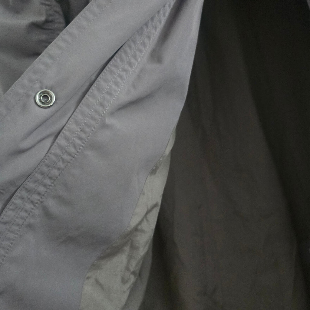 Karen Millen Grey Pale Khaki Hooded Longline Jacket Coat Parka Size 10
