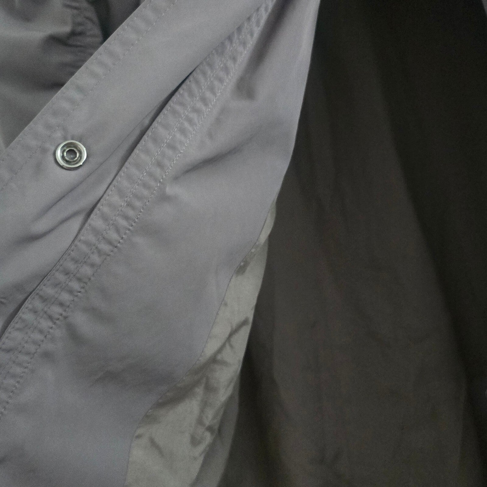 Karen Millen Grey Pale Khaki Hooded Longline Jacket Coat Parka Size 10