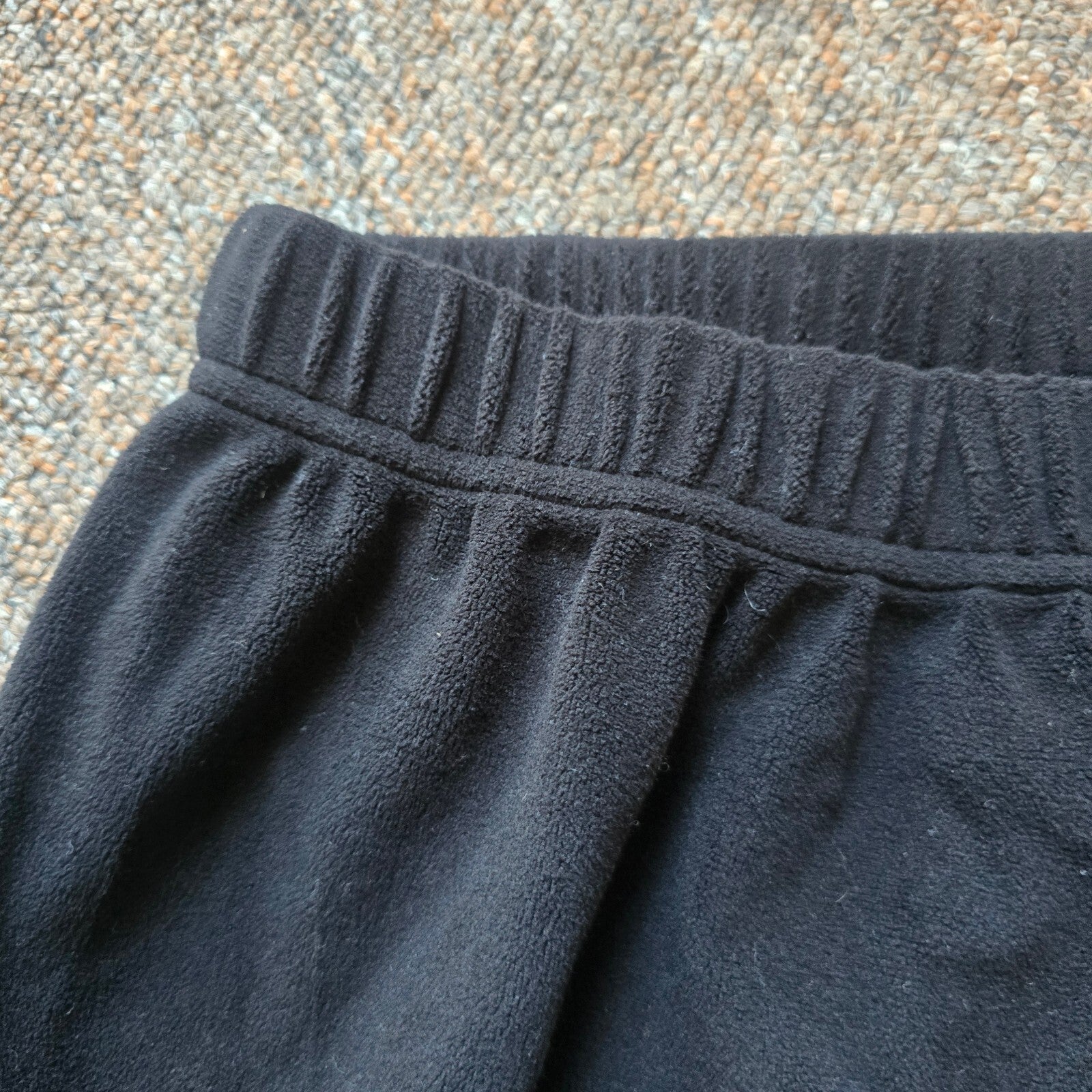 boohoo Black Wide Leg Lounge Pants UK 14