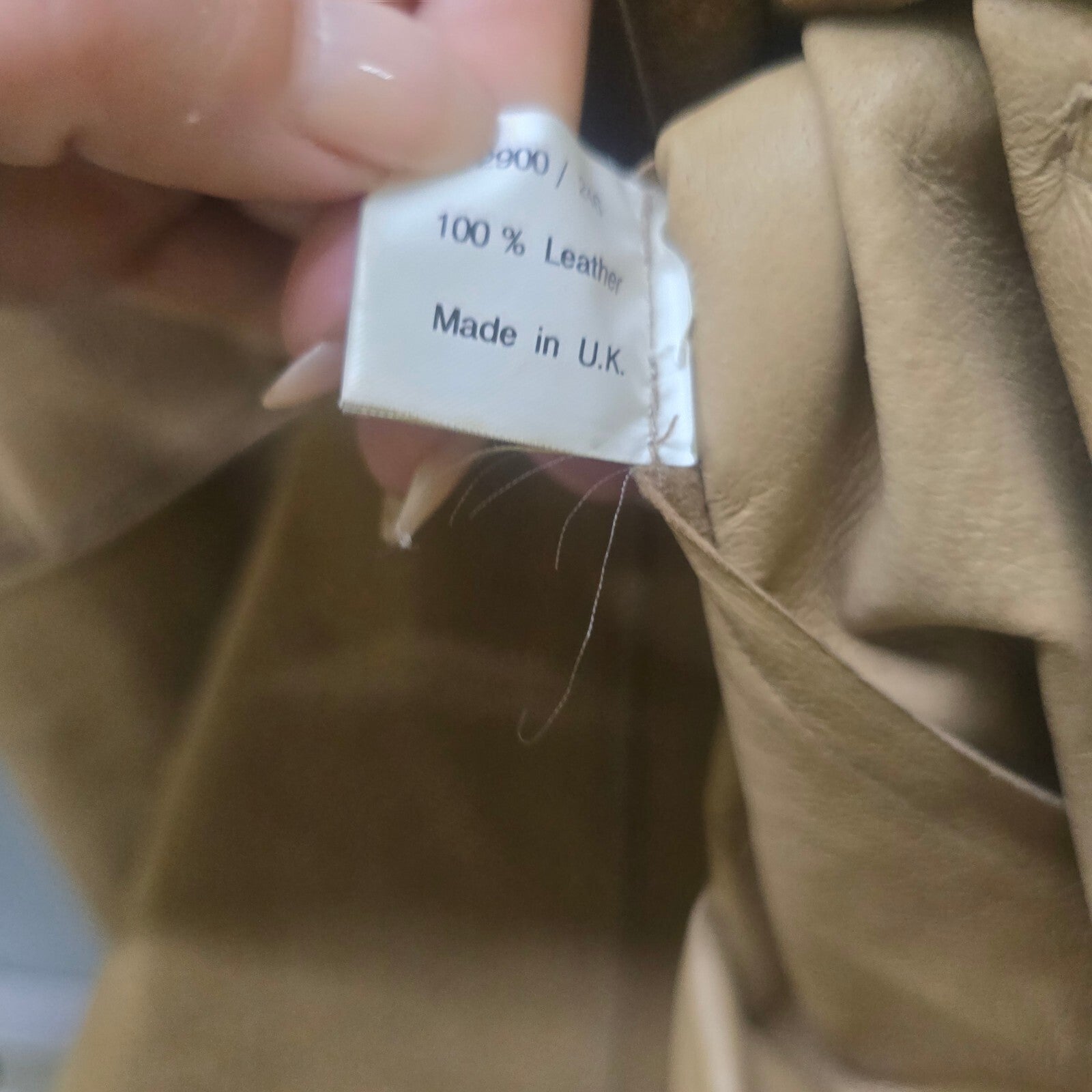 Jigsaw Tan Suede Leather Long Blazer Coat, Vintage, Luxury, Size 8