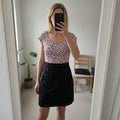 Funk Rock animal print and pencil skirt dress, satin style top, size S, retro