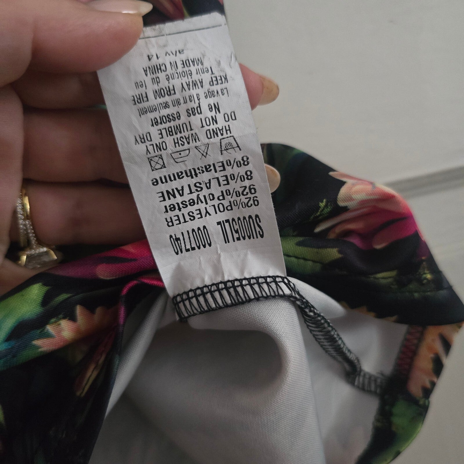 AX Paris Floral Pencil Skirt Size 10, stretch, bodycon tube skirt