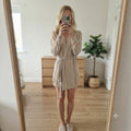 Adolfo Dominguez Lightweight Beige Cream Striped Knit Cardigan Belt, rrp £120 L