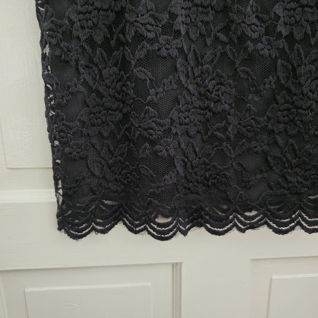 Atmosphere Black Lace Midi Dress UK 12 BNWT glam party