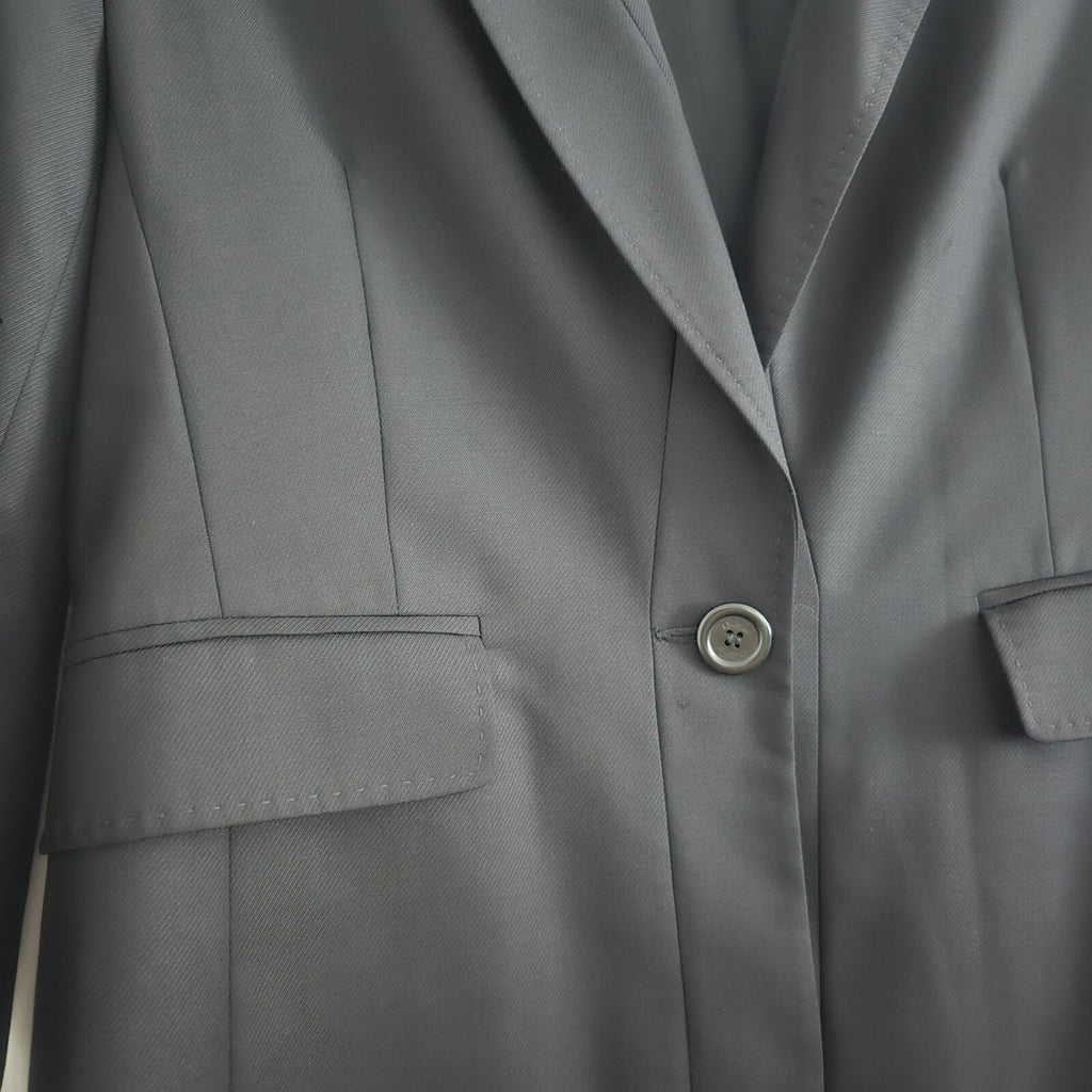 Whistles Black Single-Button Breasted Blazer Jacket UK14 EU42