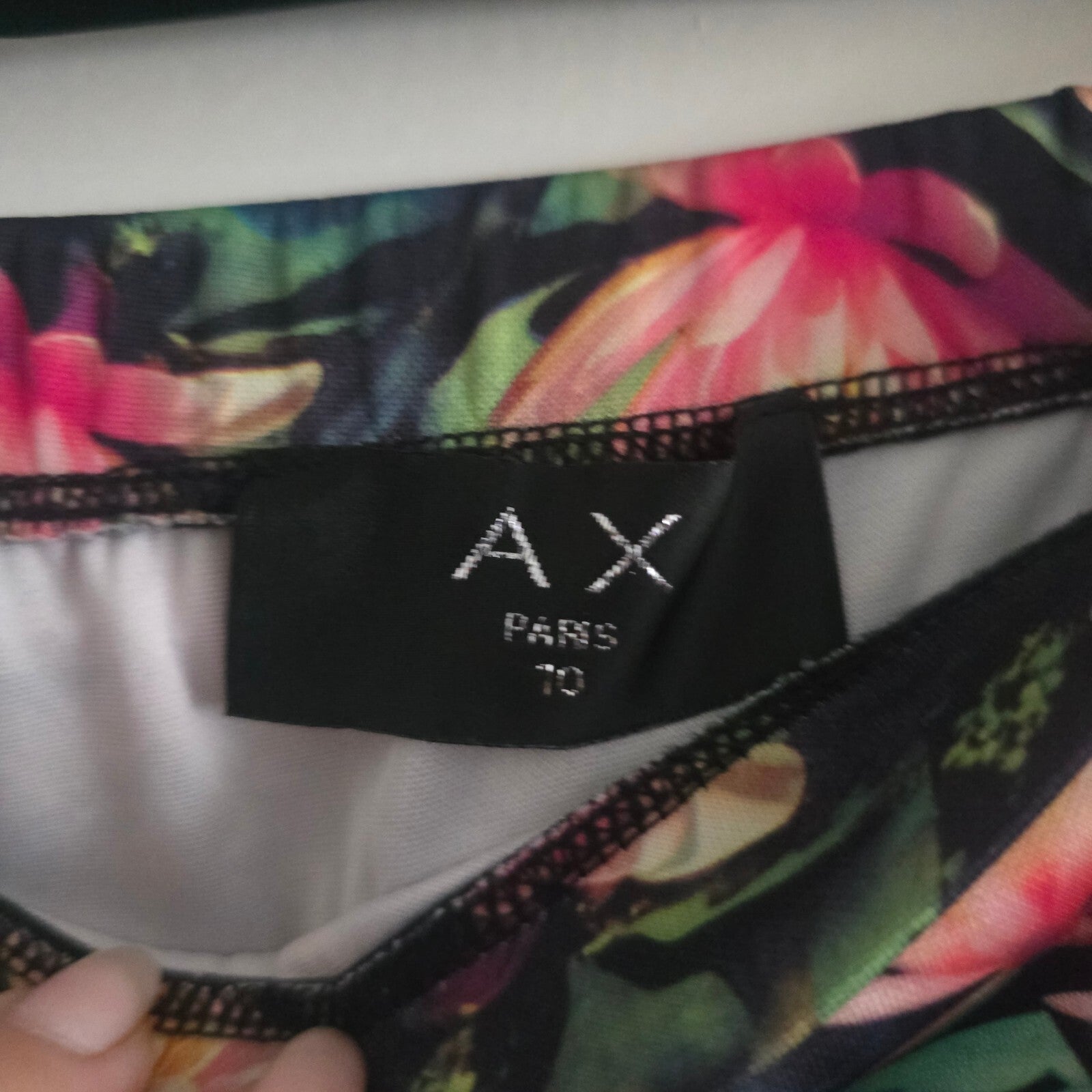 AX Paris Floral Pencil Skirt Size 10, stretch, bodycon tube skirt