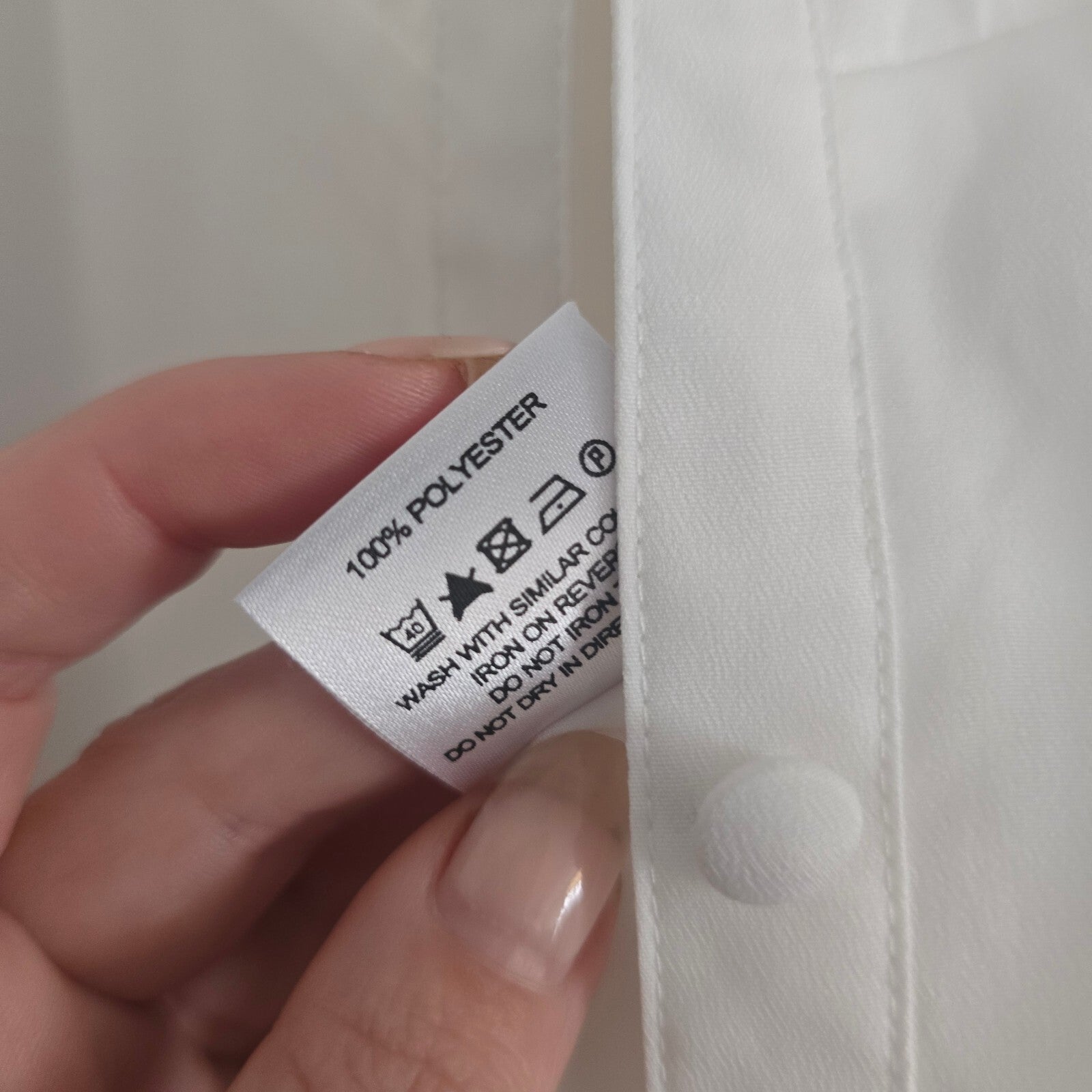 Eastex White Pleated Front Blouse Shirt UK 12 EU 38 100% Polyester