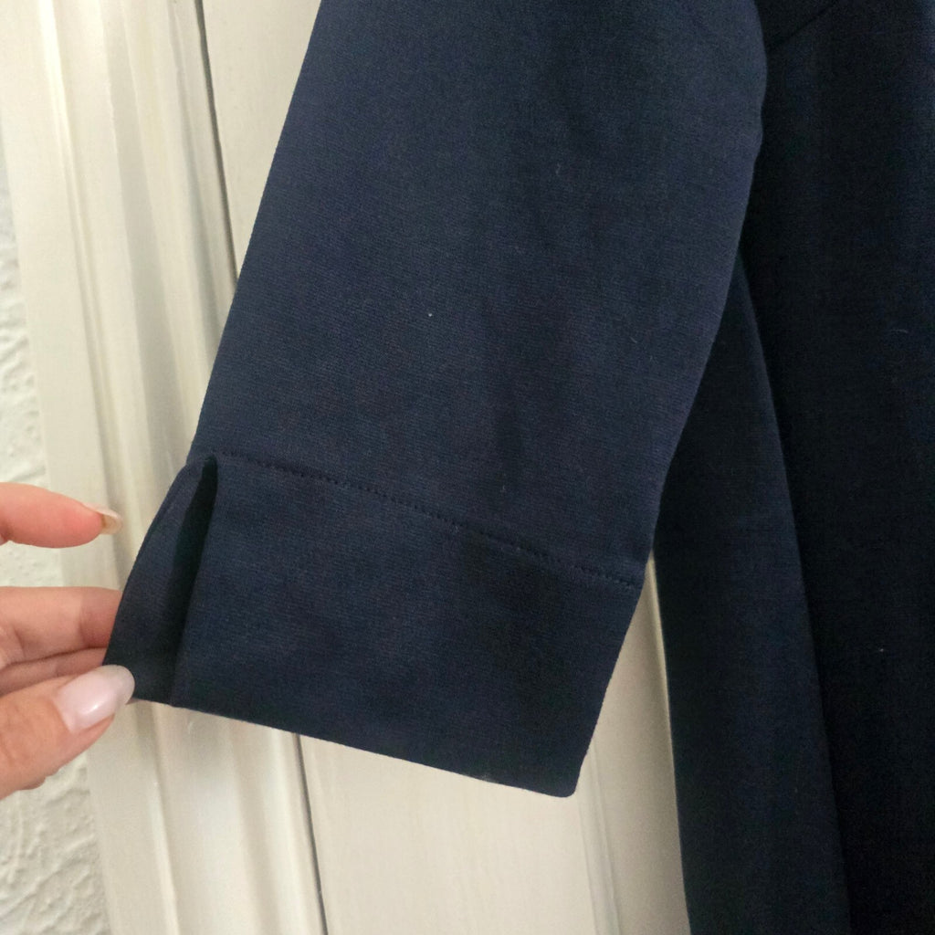 Esmara Navy Blue Knee Length Shift Dress Size S BNWT Jersey thick material