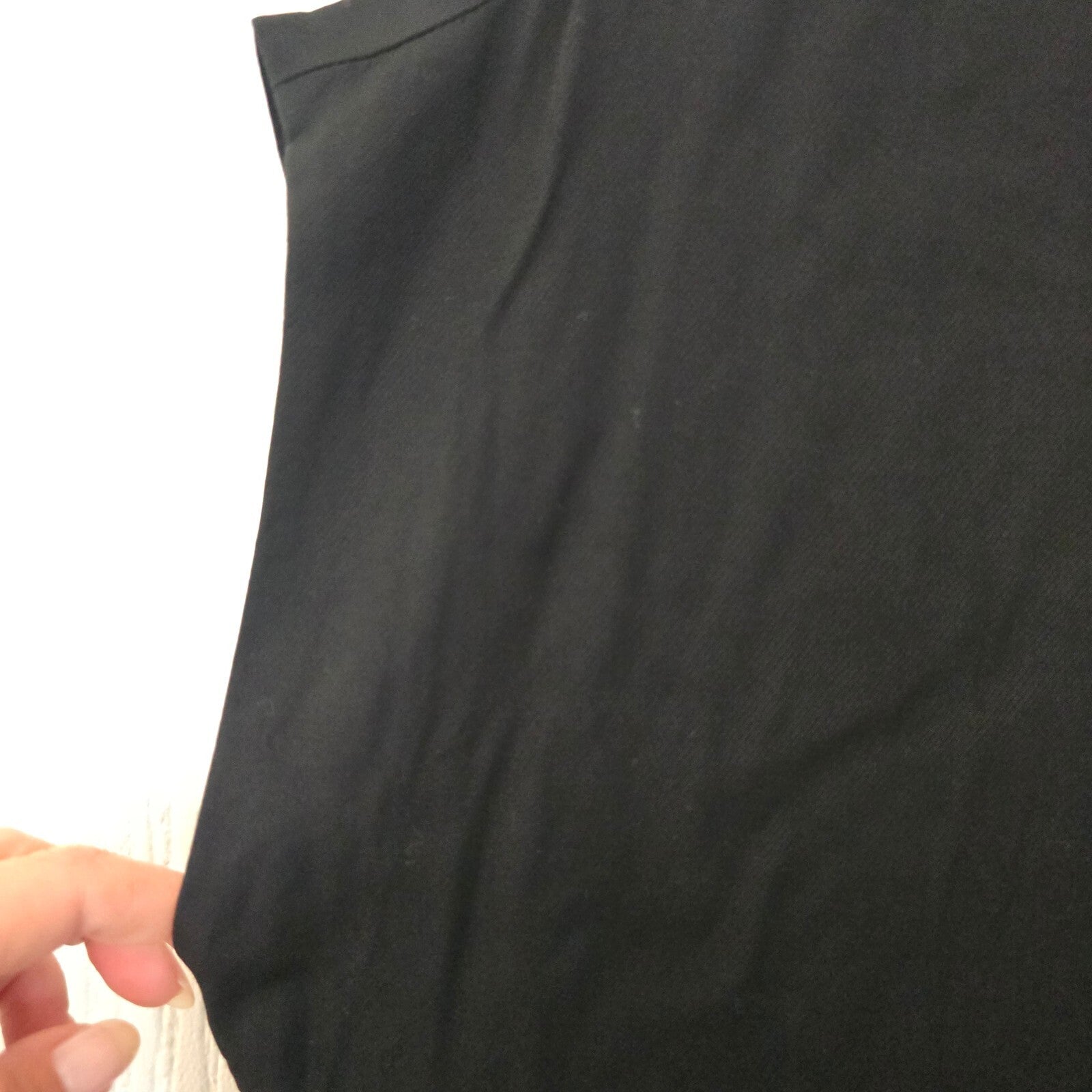 & Other Stories Black Viscose Dress with Gold Zipper Back Detail, size 10