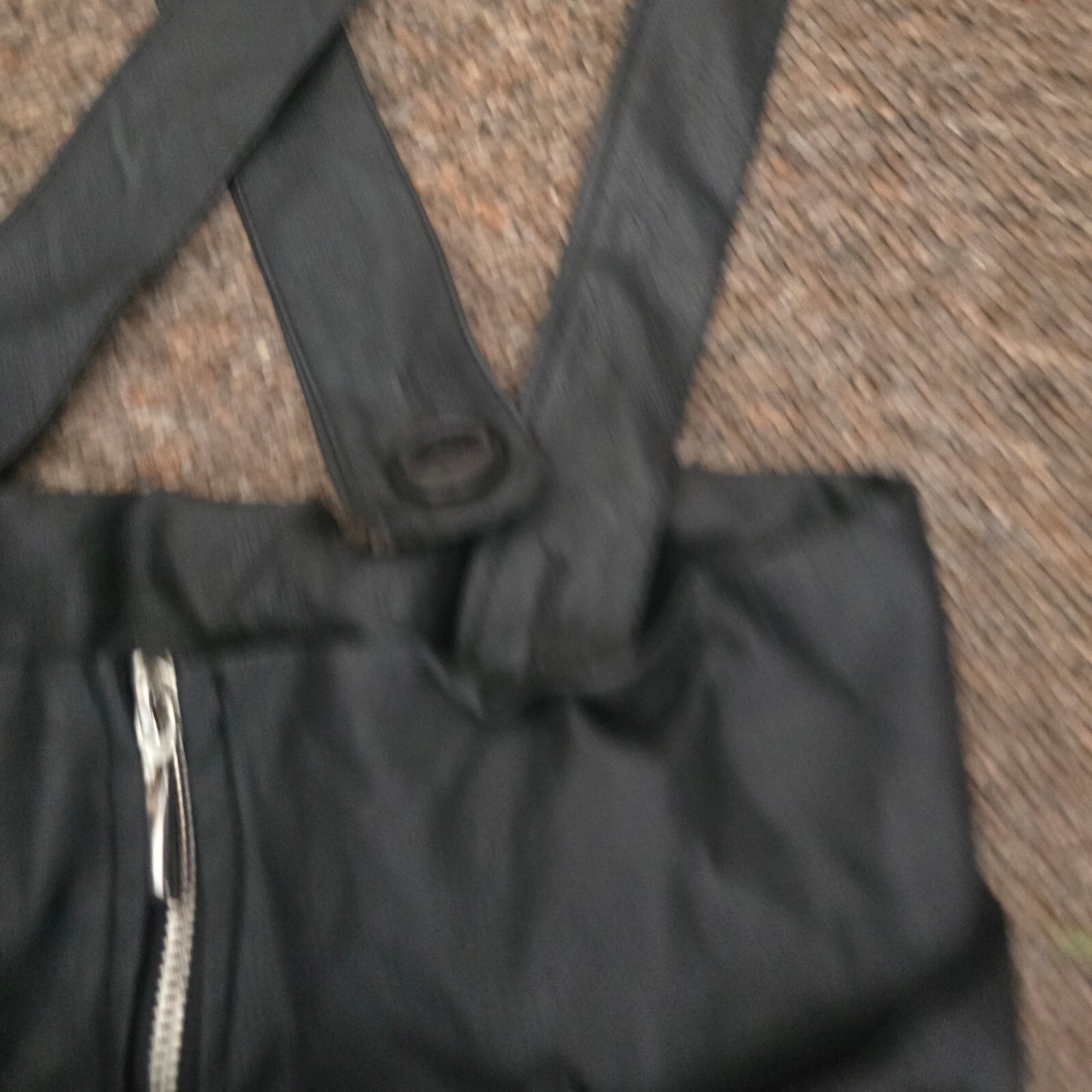 Little Madam Black Faux Leather Dungaree Overalls, Size S, high waisted stretch