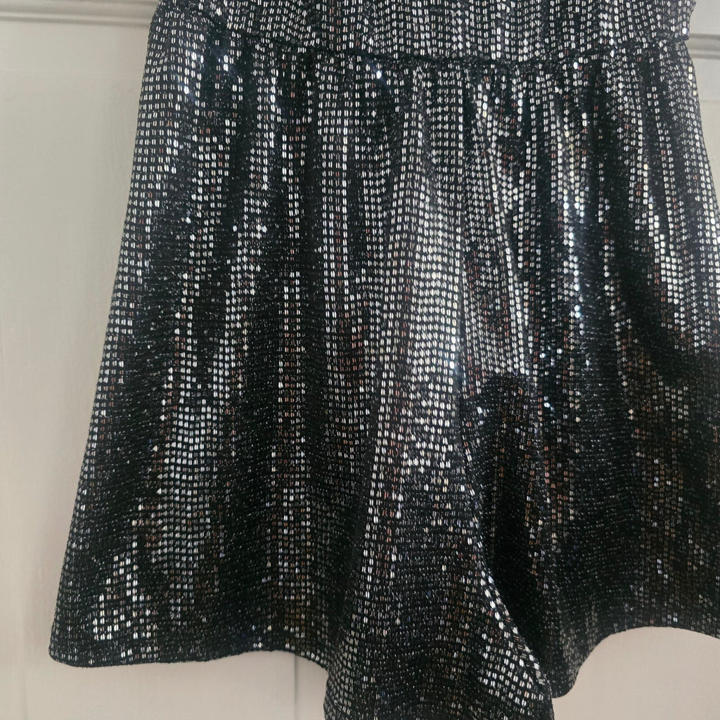 H&M Divided Black Sequin Spaghetti Strap Romper Size S, glam, party,