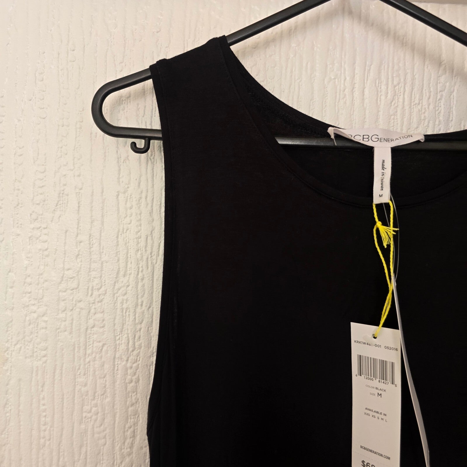 BCBGeneration Black Sleeveless Midi Dress Size M, BNWT, premium luxury