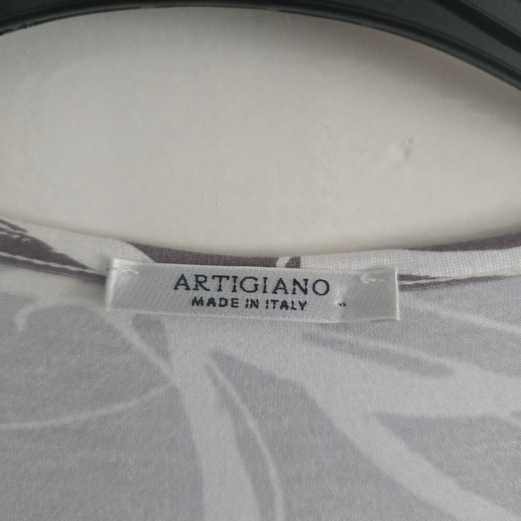 Artigiano Made in Italy Viscose and Elastane Patterned Dress Size 14, soft