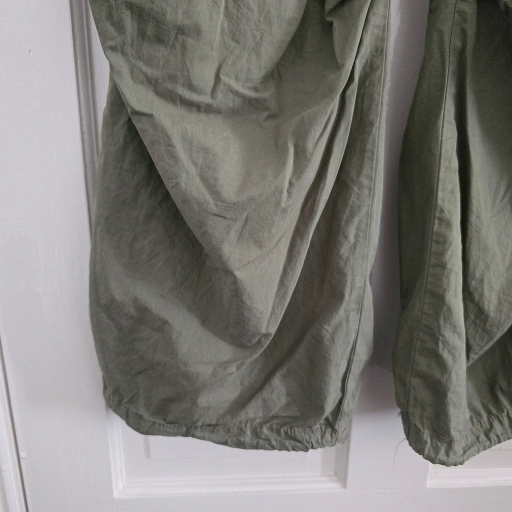 ietsfrans Olive Green Casual Loose Fit Cargo Relaxed Trousers Size S, streetwear