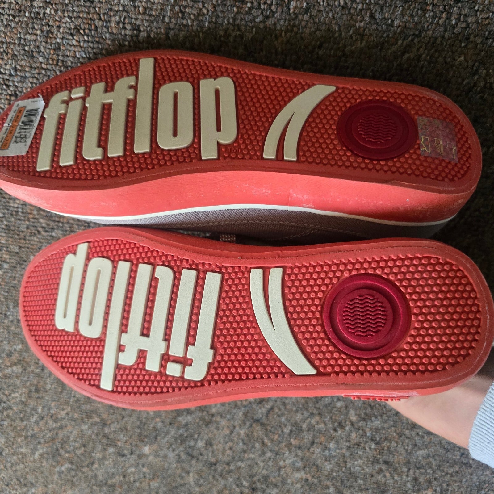 FitFlop Casual Canvas Shoes with Red Soles Size UK 6 / EUR 39
