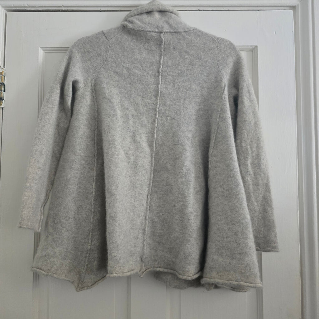 White Company Cashmere Open Front Cardigan Sweater, Size L
