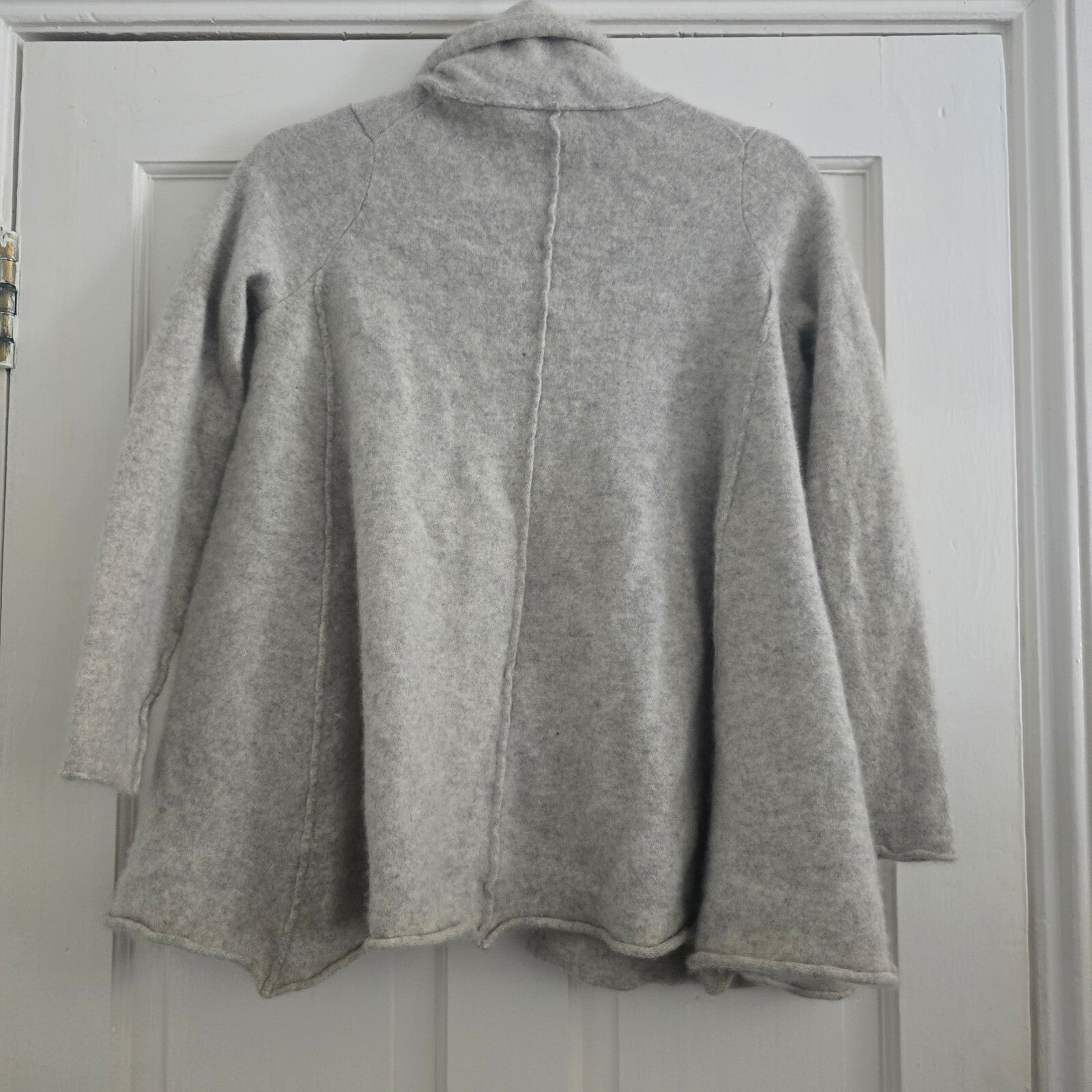 White Company Cashmere Open Front Cardigan Sweater, Size L