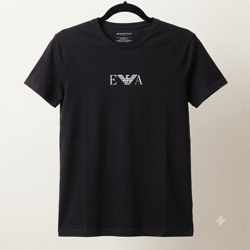 Emporio Armani Underwear Black Logo T-Shirt Size S, Mens Slim Fit