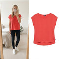 DIDI Pretty Different Coral Short Sleeve Top Size M relaxed fit blouse top tshirt