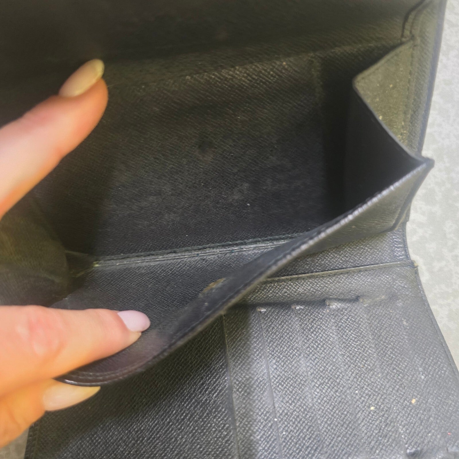 Louis Vuitton Black Epi Leather Long Wallet, Unisex, Designer, Luxury