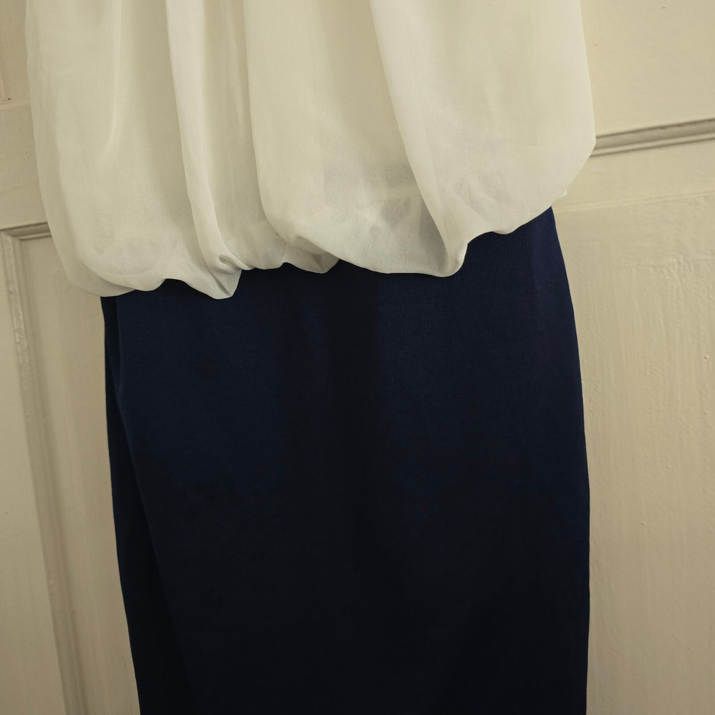Skinwear Two-Tone Sleeveless Mini Dress Size S, BNWT, drape