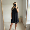 AllSaints Japanese Cloth Black Sleeveless Dress UK 6, style Eala Dress