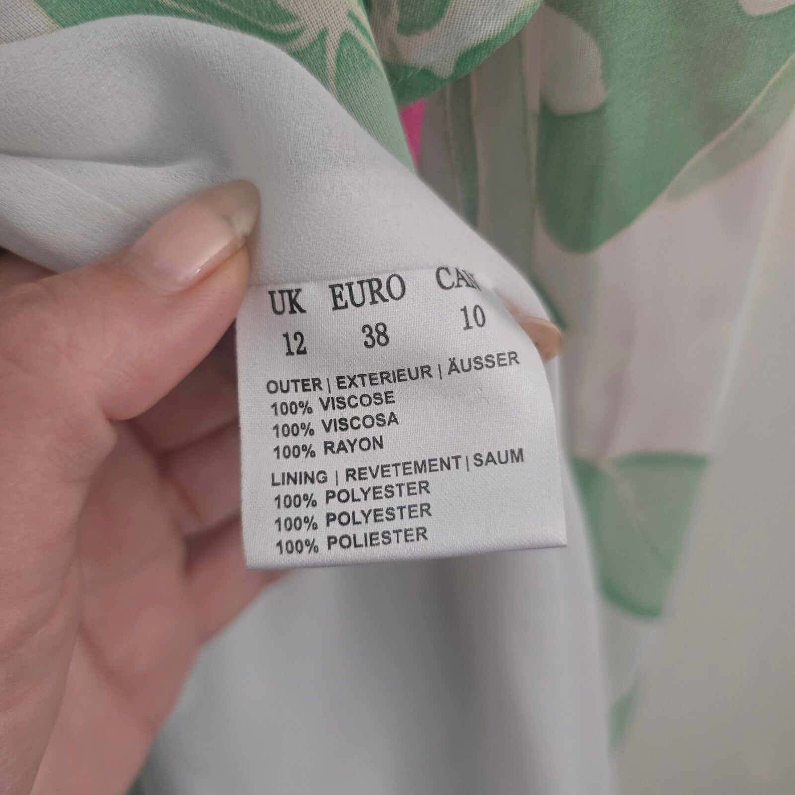 Jacques Vert Floral Wrap Midi Dress UK 12, v neck, wedding, party