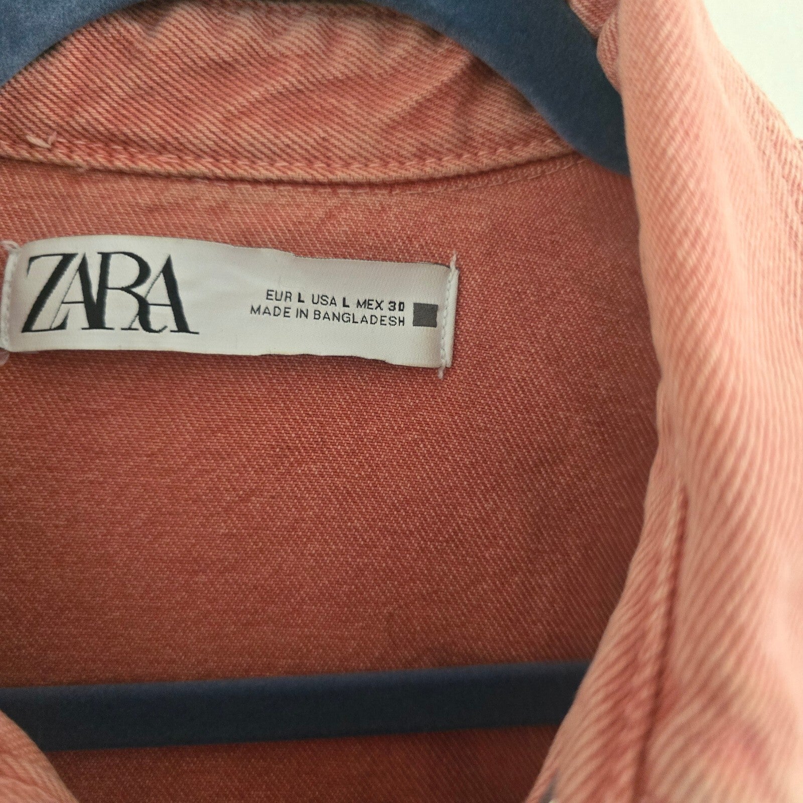 Zara Oversized Pink Denim Jacket, boxy, relaxed, sold out, size L